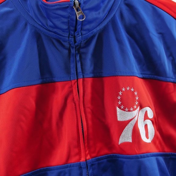 Philadelphia 76ers Jacket G-III Carl Banks Windbreaker Blue Men’s Large - Picture 3 of 7
